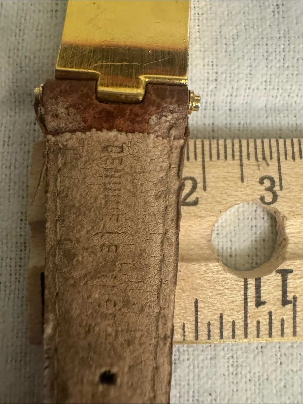 Rivoli Gold-Tone and Leather Women's Quartz Watch